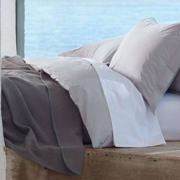 Coyuchi 300 Thread Count Organic Percale Fitted Sheet, Twin, Natural
