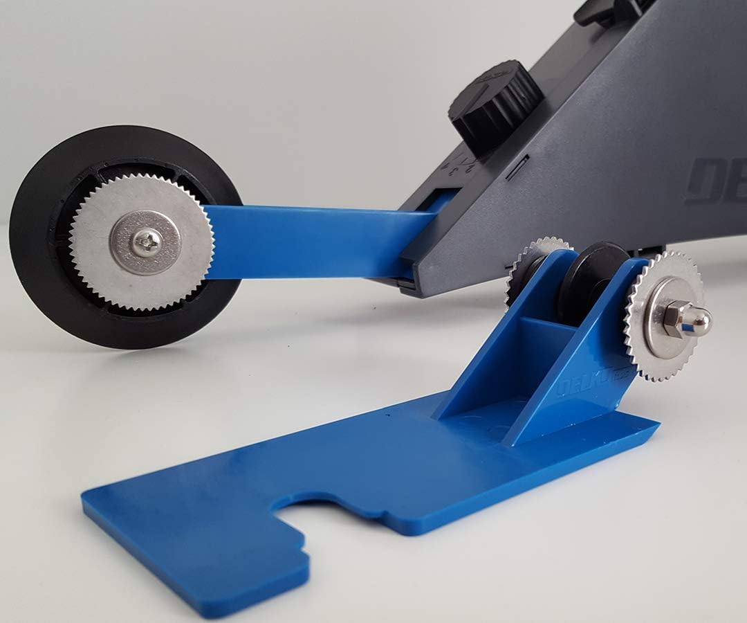 Delko Plastic Drywall Banjo Taper - Handheld Remodeler's Taping Tool with Internal Corner Applicator Creaser Wheel