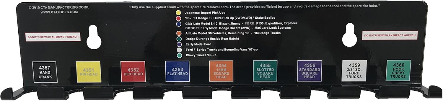 CTA Tools 4380 10 Pc. Spare Tire Tool Kit