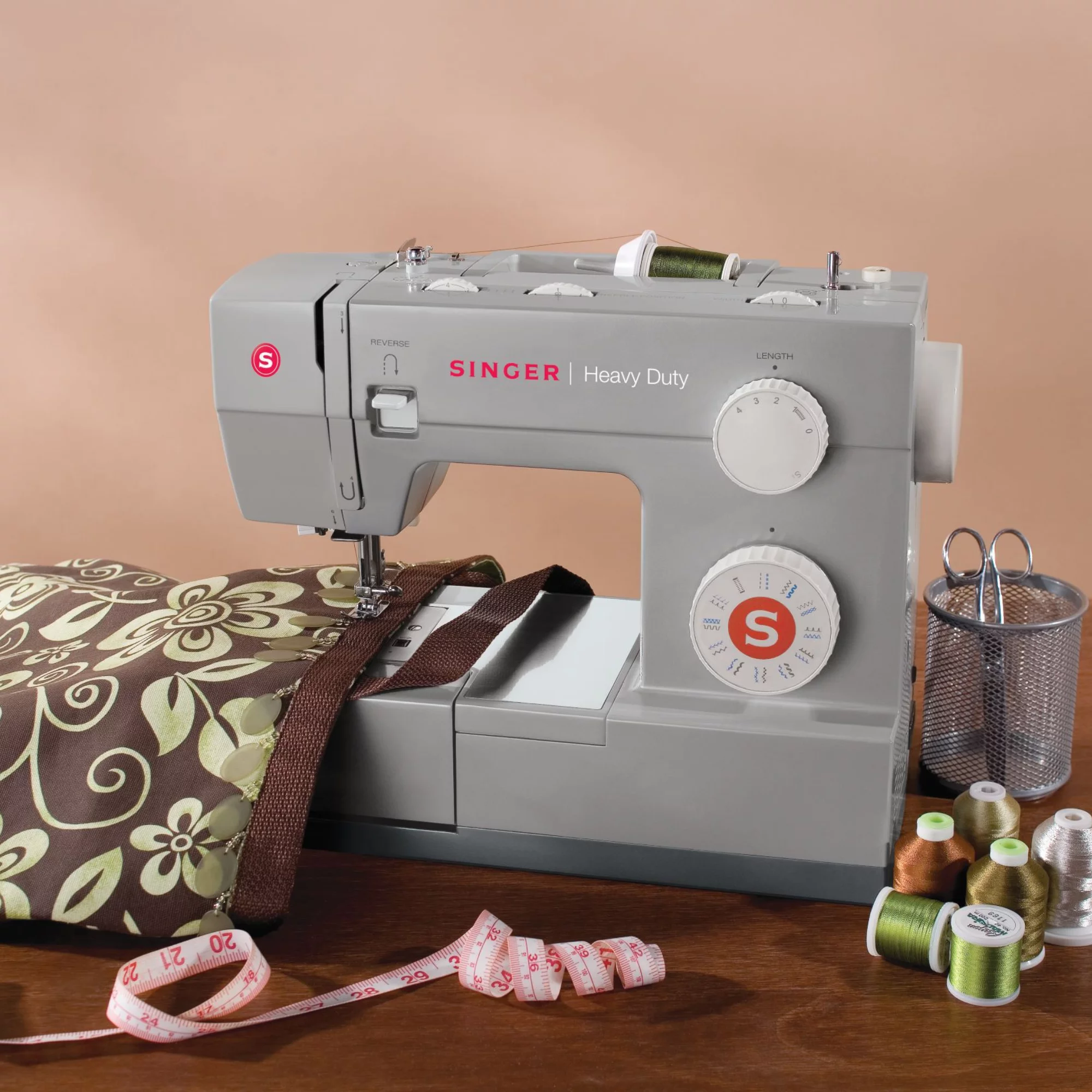 SINGER® Heavy Duty Value Bundle - 44S Sewing Machine with Presser Foot Kit
