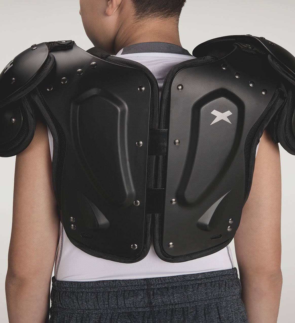 Xenith Youth Flyte Football Shoulder Pads, Kids, Small, Black