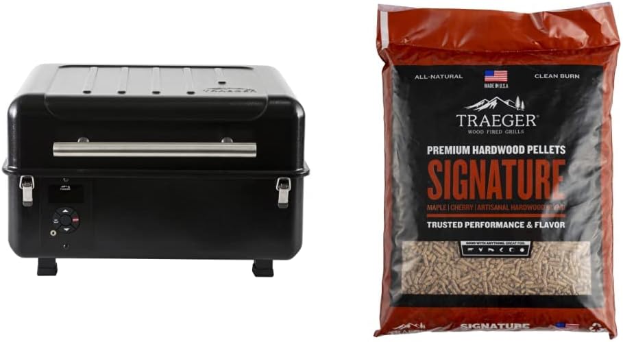 Traeger Grills Ranger Portable Wood Pellet Grill and Smoker, Black Small