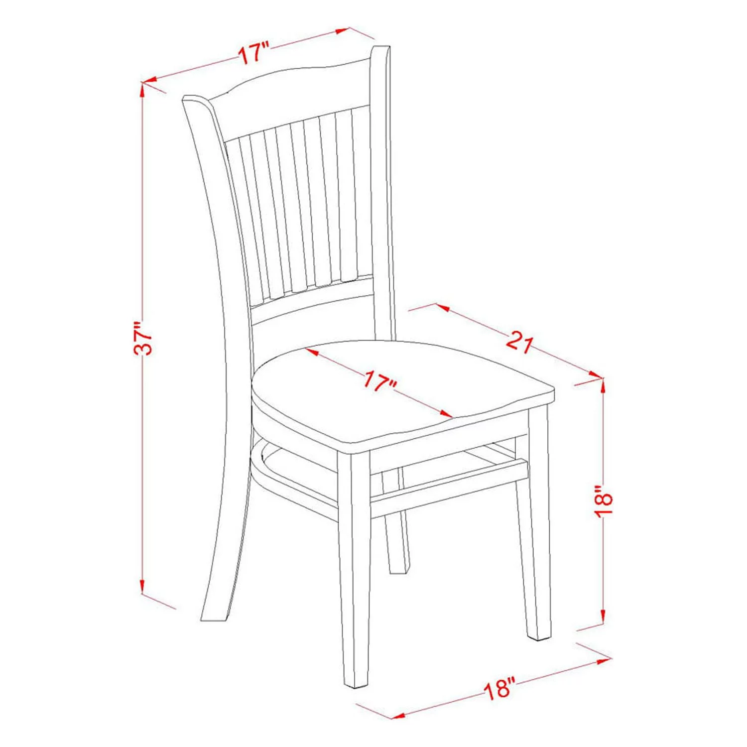 East West Furniture Vancouver 9-piece Wood Dining Table and Chair Set in Oak