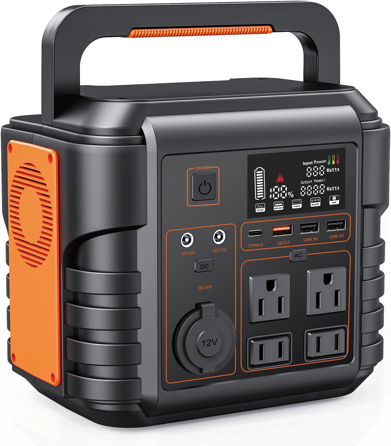 Steelite Portable Power Station 300W (Peak 600W) 296Wh Solar Generator with 110V Pure Sine Wave AC Outlets Backup Lithium Battery for Outdoors Camping Travel Hunting Blackout For Home Use Emergency RV