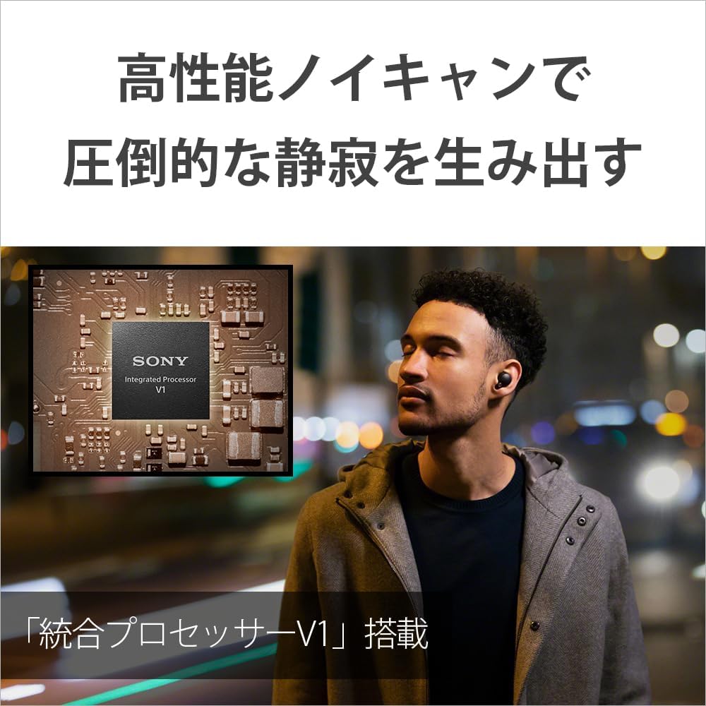 Sony WF-1000XM4 Truly Wireless Noise Cancelling Headphone - Optimised for Alexa and Google Assistant - with Built-in mic for Calls - Bluetooth Connection - Black/Copper