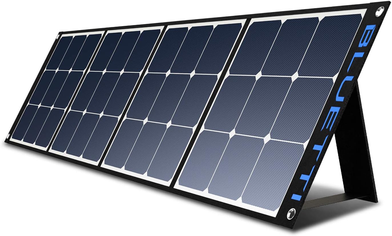 BLUETTI SP350 350W Solar Panel for AC200MAX/AC200P/AC300/EB240/EB150 Portable Power Stations with Adjustable Kickstand, Foldable Solar Power Backup for Outdoor Camping,Off Grid System