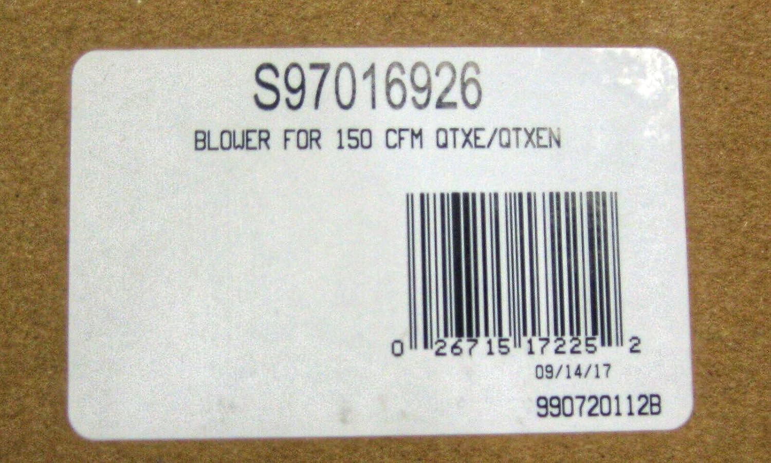 S97016926 fits Broan Nutone Blower Wheel Motor for QTXE QTXEN Bath Fan