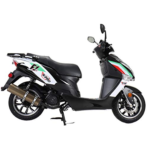 X-PRO 150cc Moped Street Gas Moped 150cc Adult Bike with 13" Aluminum Wheels! (Blue)