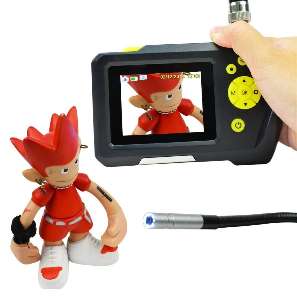 Waterproof Endoscope Digital Inspection Camera Borescope 8.2mm Camera 2.7 inch Screen Monitor (5m Cable)