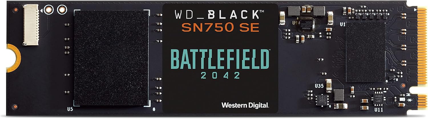 WD_BLACK 500GB SN750 SE NVMe Internal Gaming SSD Solid State Drive - Gen4 PCIe, M.2 2280, Up to 3,600 MB/s - WDS500G1B0E Pack of 2