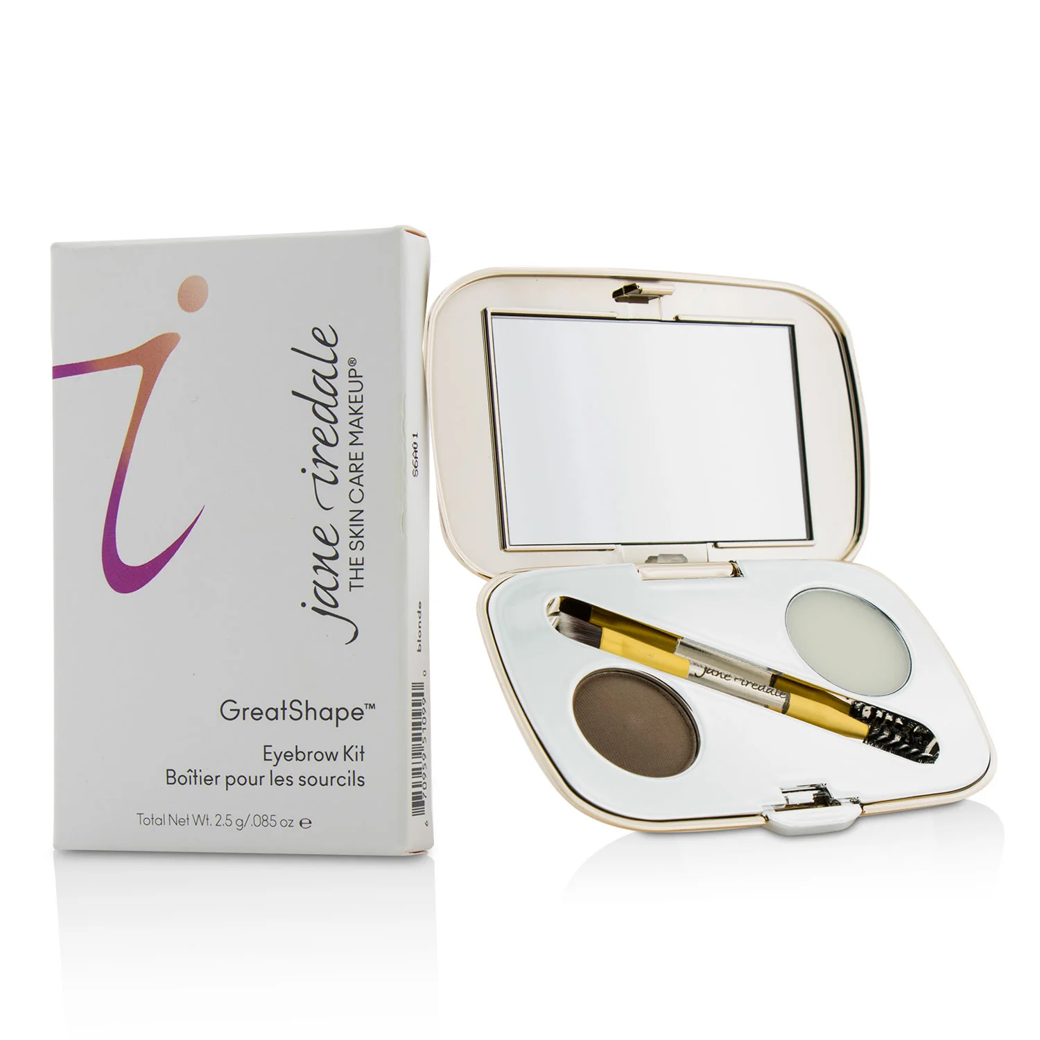 Jane Iredale GreatShape Eyebrow Kit (1x Brow Powder, 1x Brow Wax, 1x Applicator) - Ash Blonde 2.5g/0.085oz