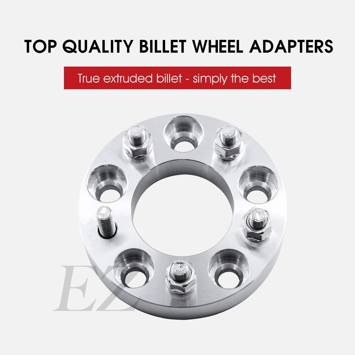 EZAccessory 4 Wheel Adapters 5 Lug 5.5" to 5 Lug 4.75" Thickness 1.25 Inch