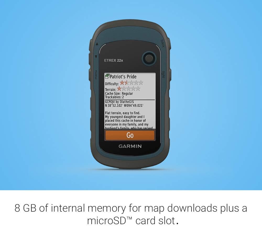 Garmin eTrex 22x, Rugged Handheld GPS Navigator (Renewed)