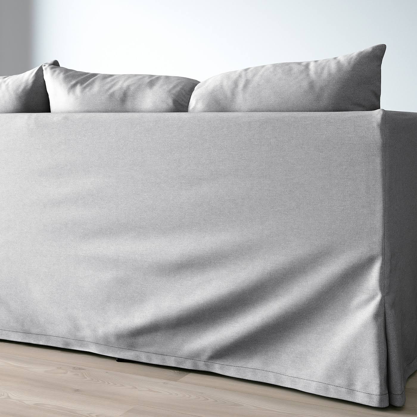 IKEA - SANDBACKEN Sleeper Sectional, 3-seat, Frillestad Light Gray, Width: 83 1/2