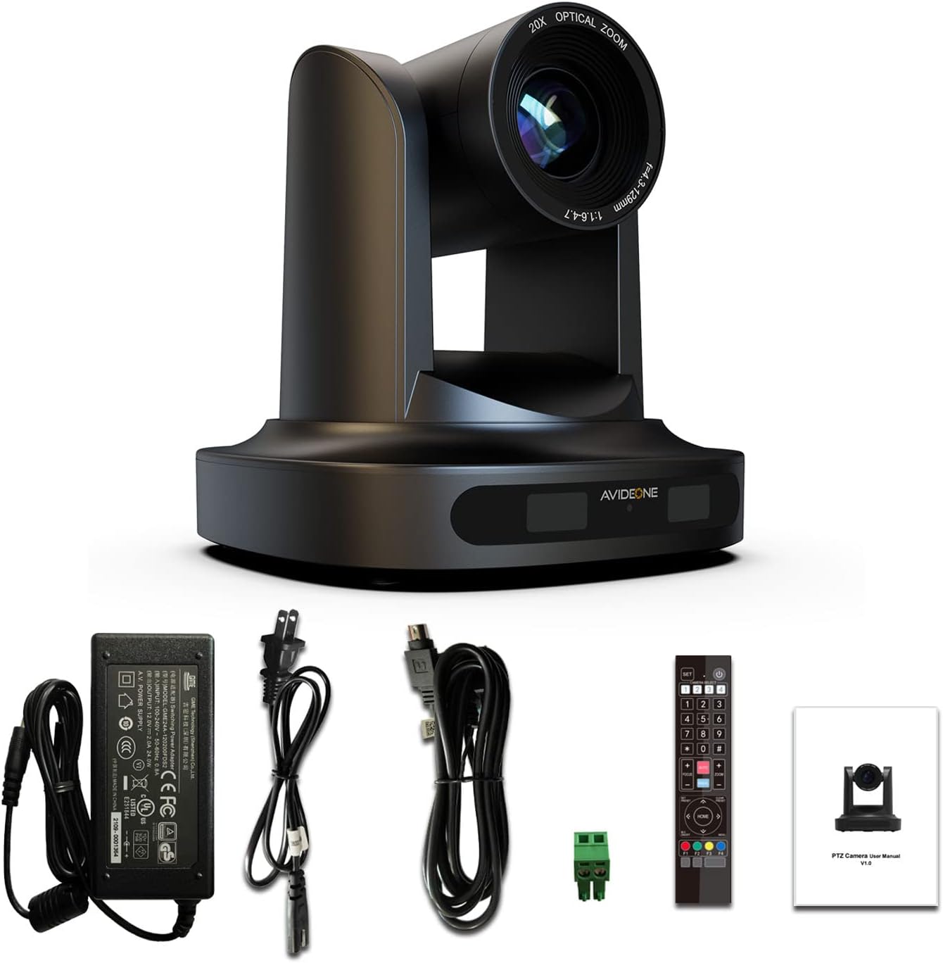Church Camera Live Streaming Conference Room Camera System PTZ Camera POE 20x Optical Zoom with Simultaneous HDMI/3G-SDI 1080P 60Fps IP Live Streaming for Meeting Broadcast Conference Churches Events