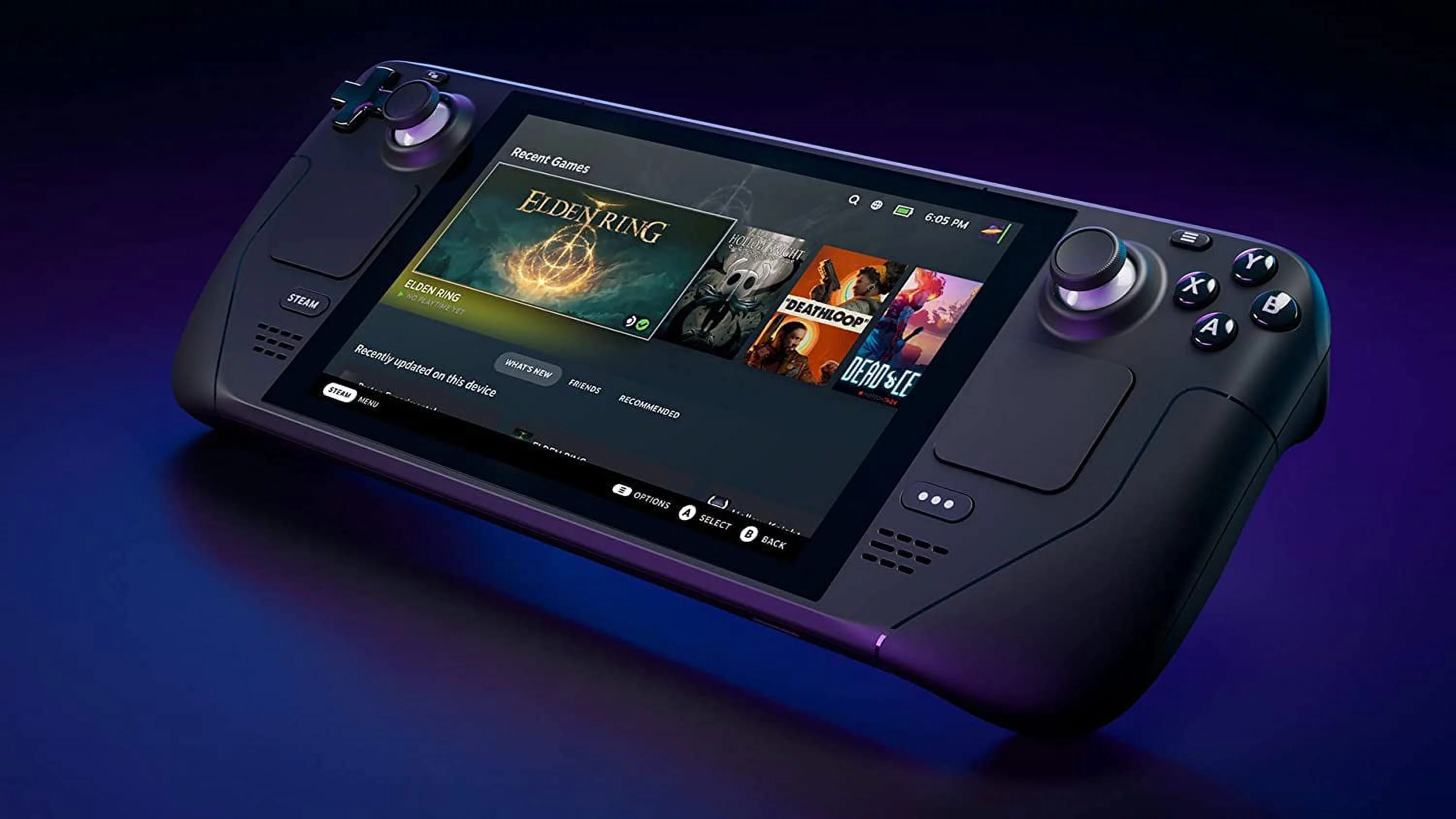 2023 Valve Steam Deck 256GB Handheld Console, 7-inch Touchscreen Display, 1280x800 Resolution, Ergonomic Design, Mytrix HDMI Cable, Lens Cloth, Screen Protector, 3 Accessories: 4 in 1 Bundle