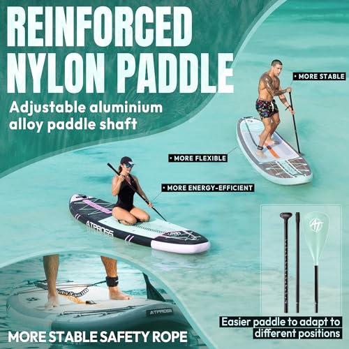11'6"x35" Inflatable Paddle Board, 450lbs Extra Wide Stand Up Paddleboard for Adults with Premium SUP Accessories Kit & Backpack, Blow Up Kayak Non-Slip Stable Deck Boat for Yoga Fishing Surf