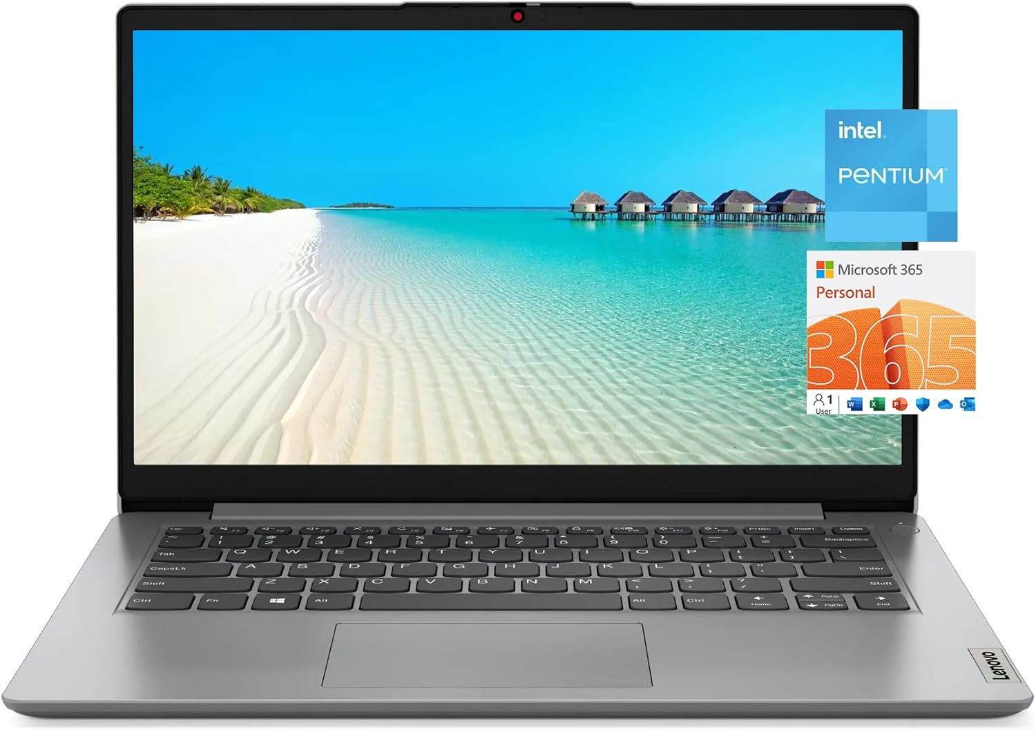 Lenovo 2023 Newest Ideapad 1i 14" HD Ultra-Light Laptop, Intel Pentium N5030 4-Core(Beat N4020), 4GB RAM, 256GB Storage, Stereo Speakers, Up to 10 Hours, WiFi, USB-A&C, 1 Year Microsoft 365, Win11 S