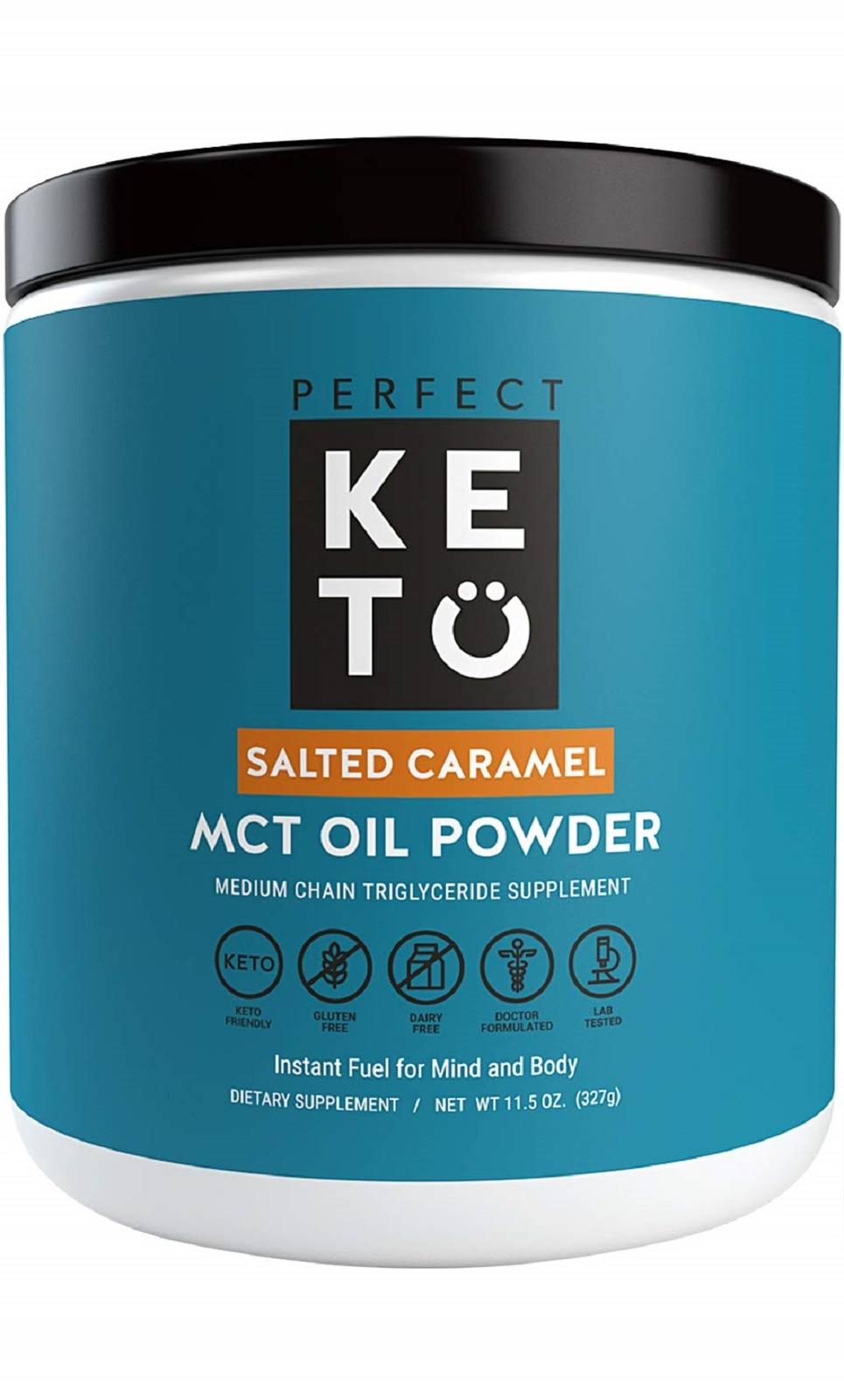 Perfect Keto MCT Oil Powder Salted Caramel Caramel
