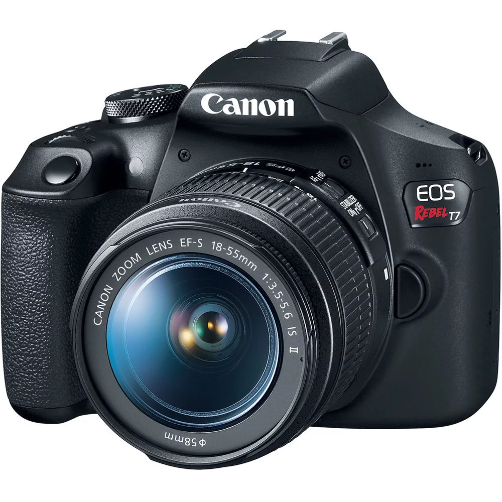 Canon EOS Rebel T7 Camera W/ 18-55mm and EF-S 55-250mm Lens  - Advanced Bundle