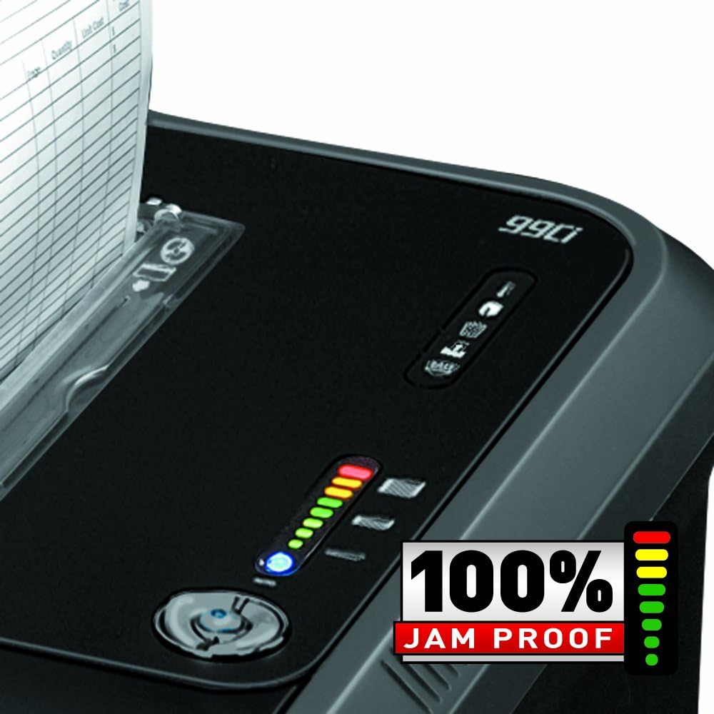 Fellowes Powershred 99Ci 18-Sheet Capacity, 100% Jam Proof Cross-Cut Paper Shredder