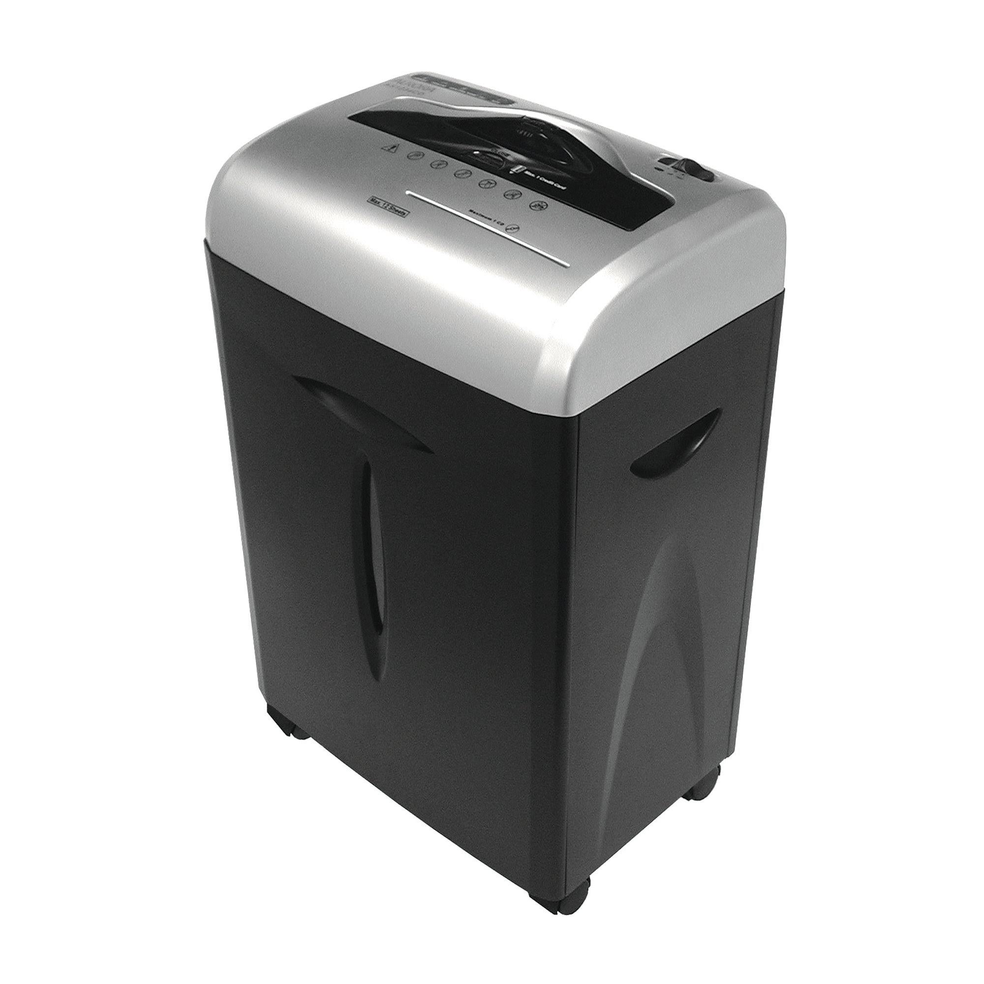 Aurora 12-Sheet Cross-Cut ShredSafe Paper/CD/Credit-Card Shredder with Pull-Out AU1217XB