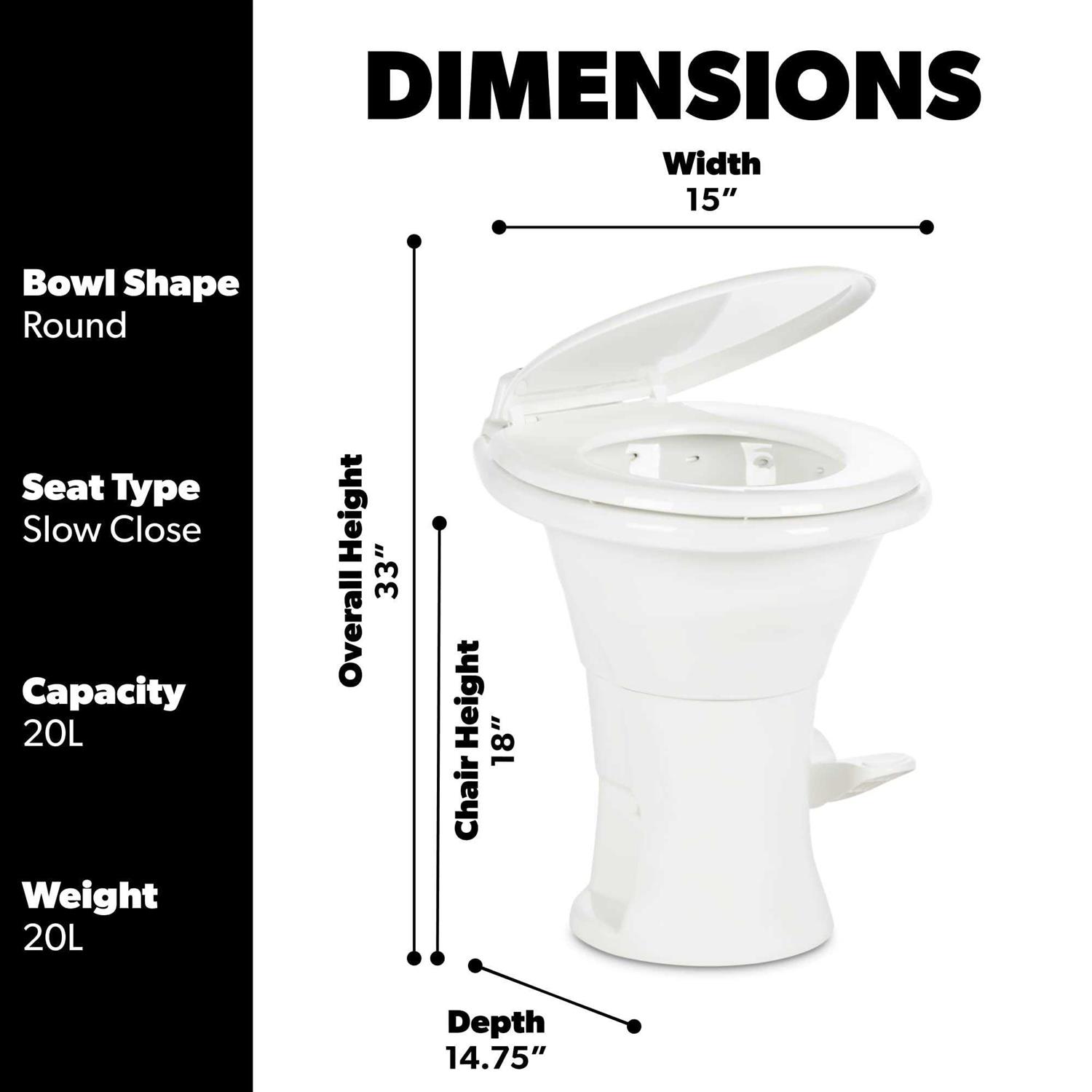 Dometic 310 Porcelain Toilet 302310031