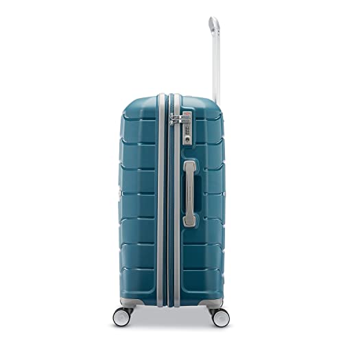Samsonite Freeform 21-Inch Hardside Carry-On Luggage - Hardshell Carry-On Suitcase - TSA, Airline-Approved - Expandable Hard Shell, Smooth Rolling Spinner Wheels for Lightweight Travel - Navy