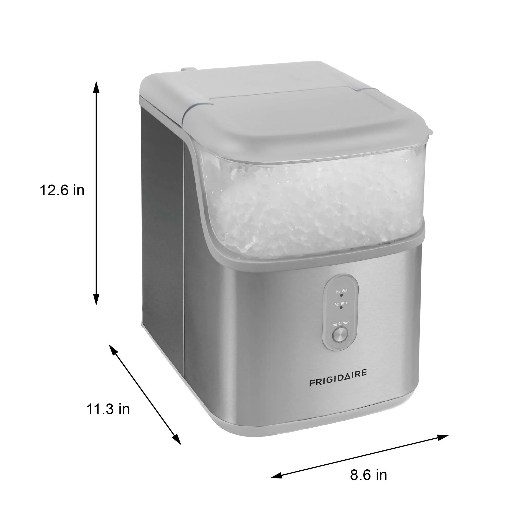 Frigidaire 33 Lbs. Nugget Ice Maker - BLACK Stainless Steel, EFIC228