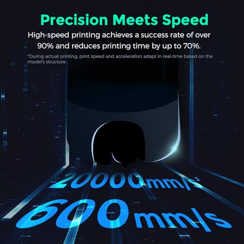 FLASHFORGE Adventurer 5M 3D Printer with Fully Auto Leveling, Max 600mm/s High Speed Printing, 280°C Direct Extruder with 3S Detachable Nozzle, Core XY All Metal Structure, Print Size 220x220x220mm