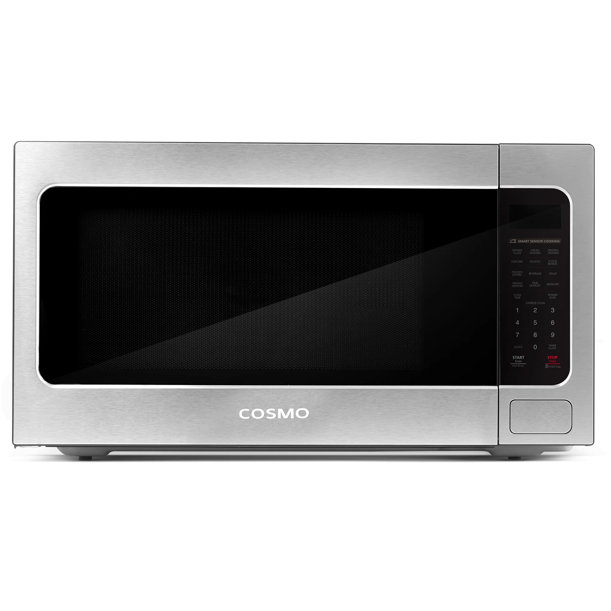 Cosmo 5 Piece Kitchen Appliance Package With 36" Electric Cooktop 30" Single Electric Wall Oven 24.4" Countertop Microwave French Door Refrigerator & 24" Built-in Fully Integrated Dishwasher