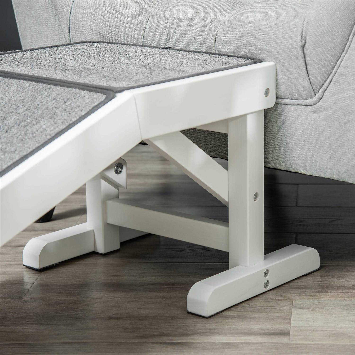 PawHut Pet Ramp, Dog Bed Ramp for Dogs with Non-Slip Carpet and Top Platform - Pet Supplies online store