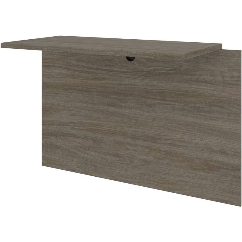 Bestar 60820-000035 39 in. Embassy Desk Bridge Walnut Gray