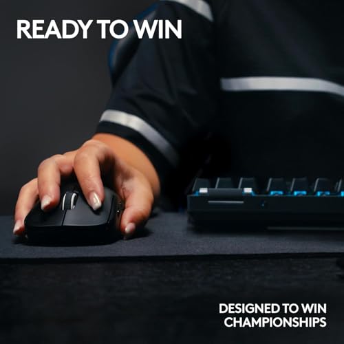 Logitech G PRO X Superlight 2 DEX Wireless Gaming Mouse, 60g pro-Grade Right-Handed Mouse with 5 programmable Buttons, USB-C Charging, 44k DPI Sensor, up to 8 kHz Polling for PC/Mac - White
