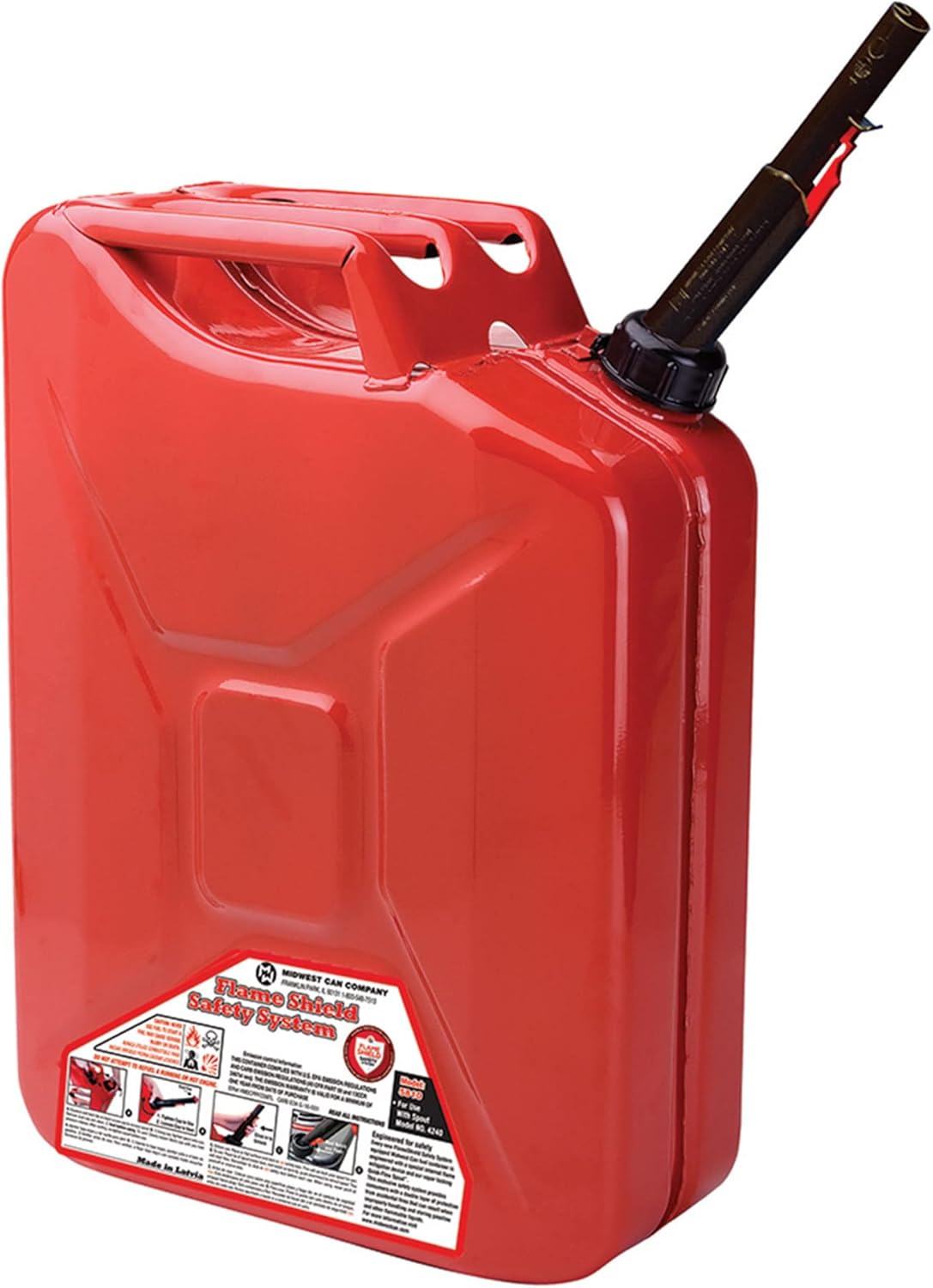 Midwest Can 5-Gal Metal Gas Can w/Spout (4 Pack)