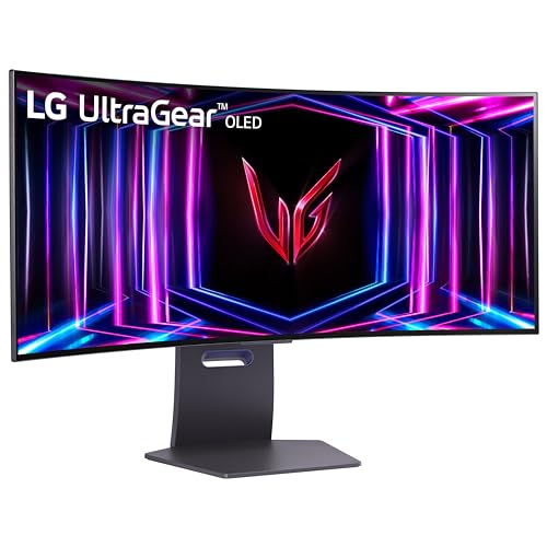 LG 34GS95QE-B 34 Inch Ultragear Curved OLED Gaming Monitor with 4 Year Amber Protection Plan (2024)