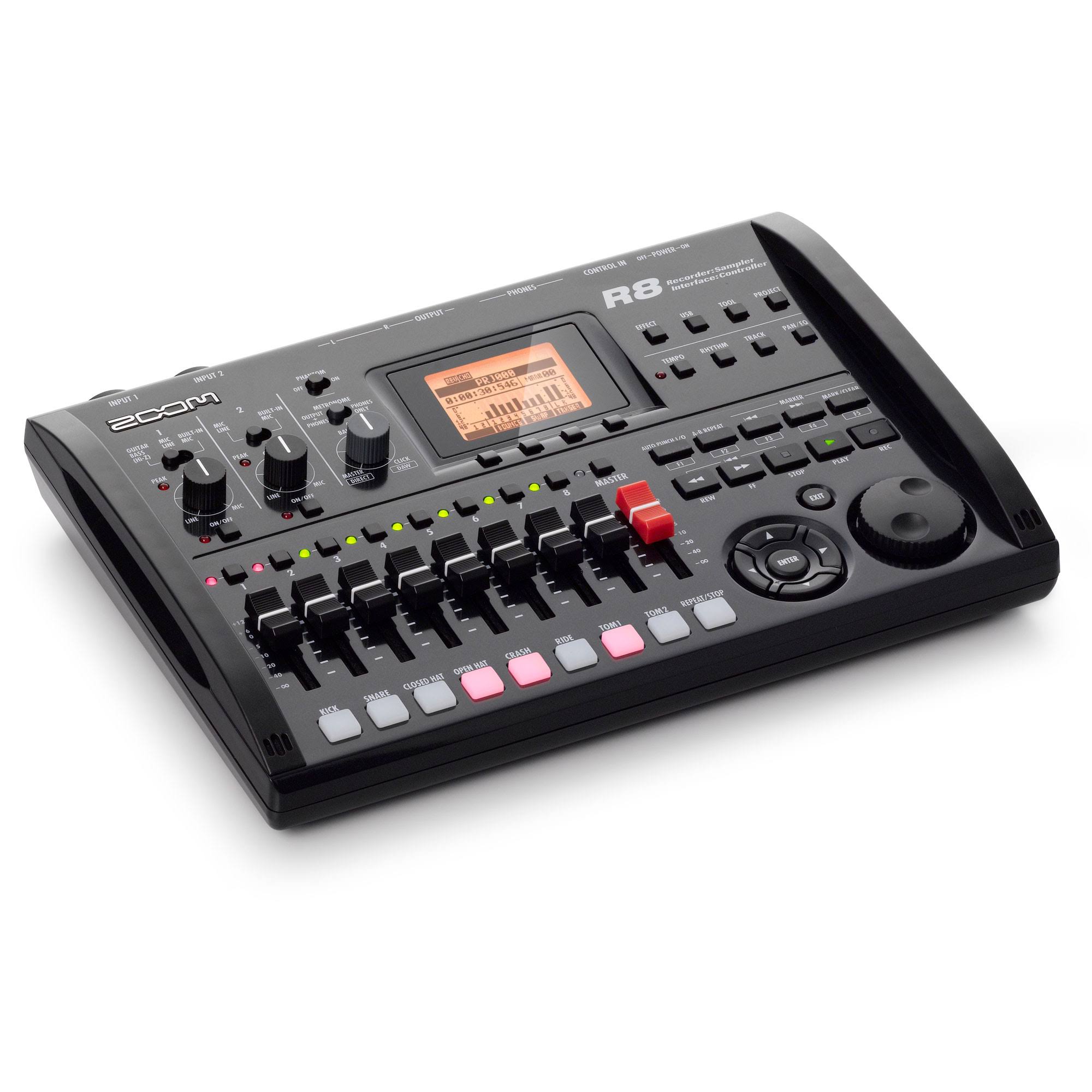 Zoom R8 Recorder - 8-Track Recorder - Audio Interface - Pad Sampler