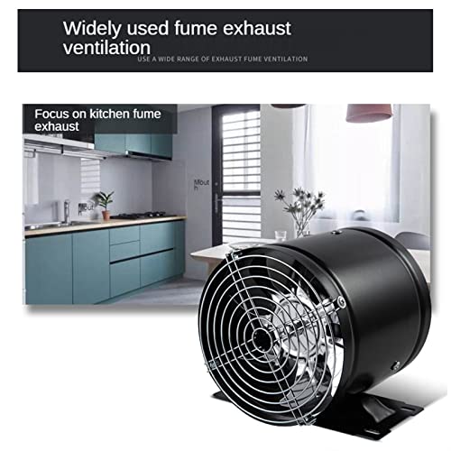 HASMI Exhaust Fan Window Duct Air Ventilation Blower with Mounting Base and Protection Mesh, 6/7/8 Inch Ventilator Booster Extractor for Toilet Kitchen Industrial Fan Ventilation Fan