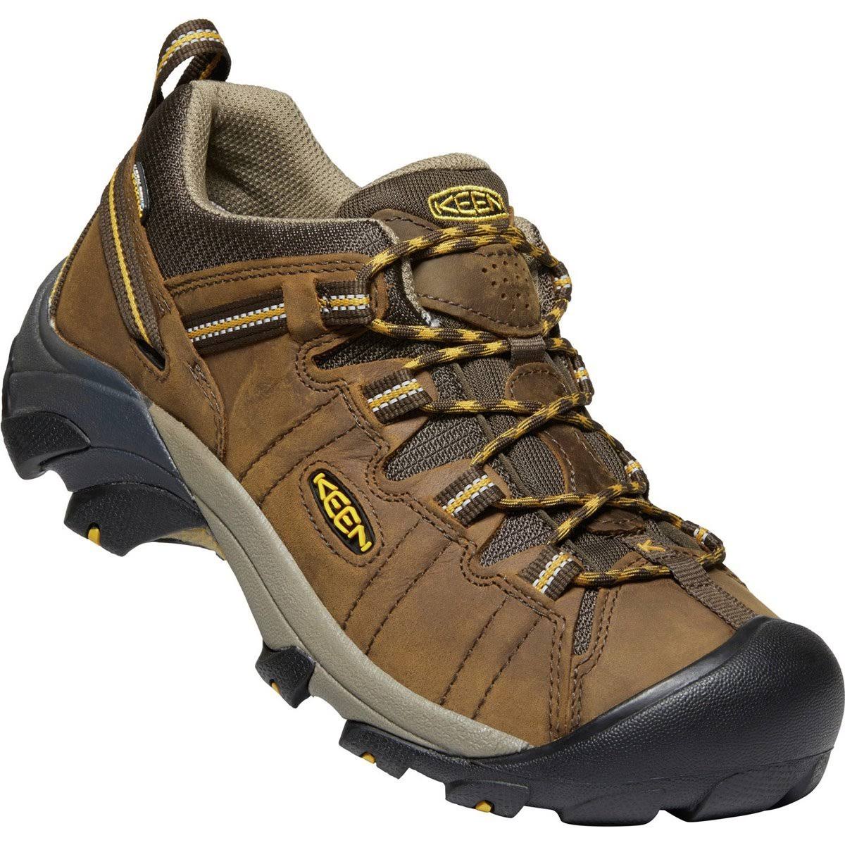 Keen Men&s Targhee II Waterproof - Wide Cascade Brown/Golden Yellow / 10.5