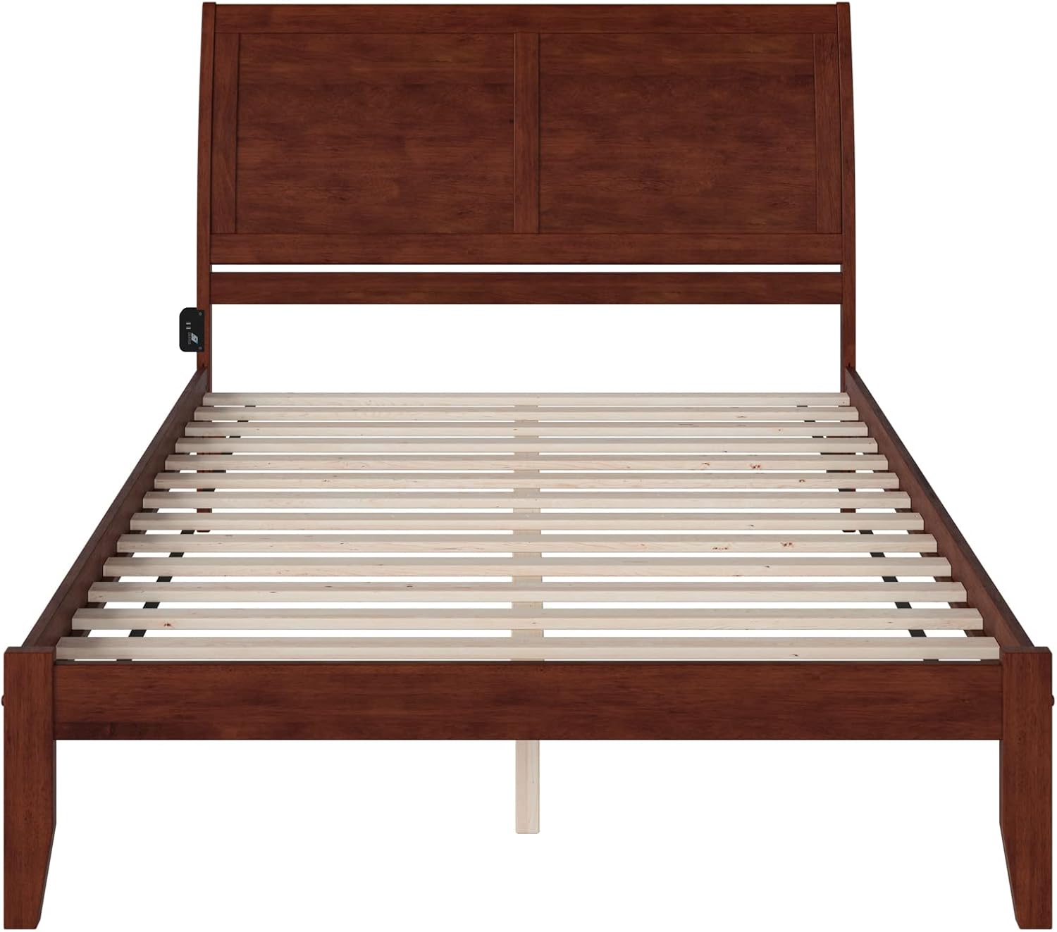 AFI, Portland, Low Profile Wood Platform Bed, King, Walnut