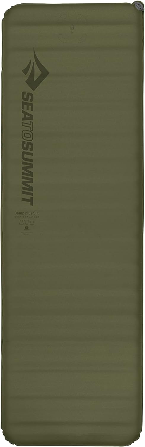 Sea to Summit Camp Plus Self-Inflating Foam Sleeping Mat for Camping, Rectangular - Regular (72 x 25 x 3 inches)