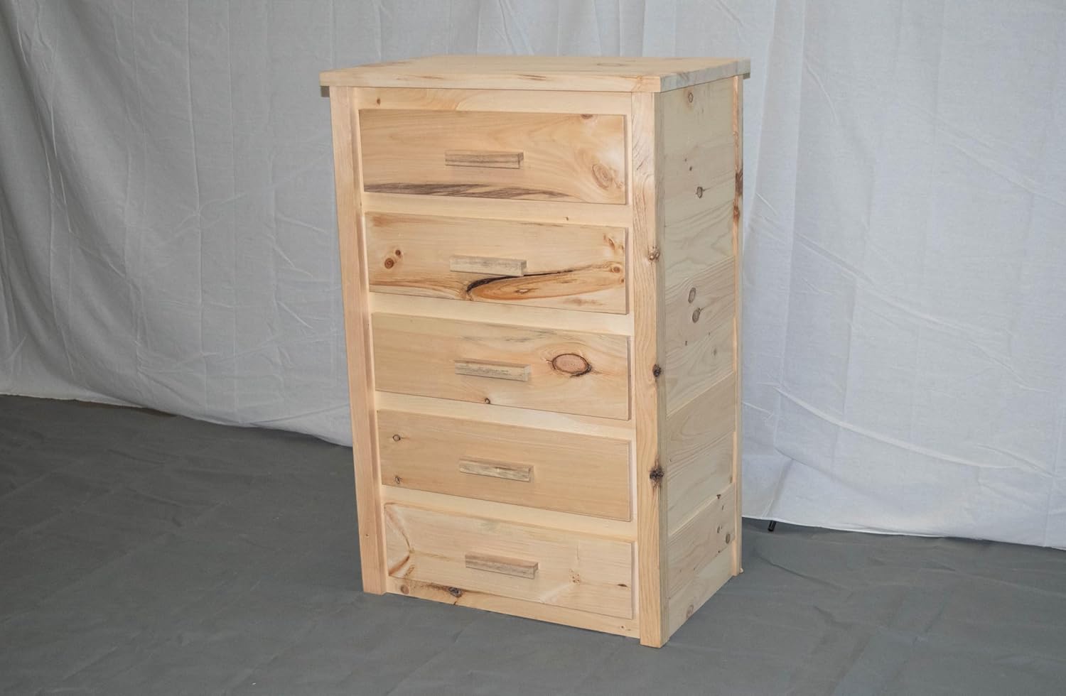 Farmhouse Unfinished 5 Drawer Dresser - Solid Wood/Made in USA