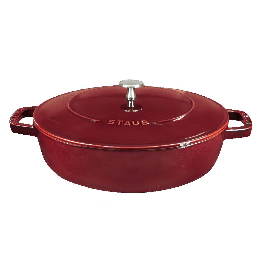 Staub Cast Iron 4-Quart Braiser - Grenadine