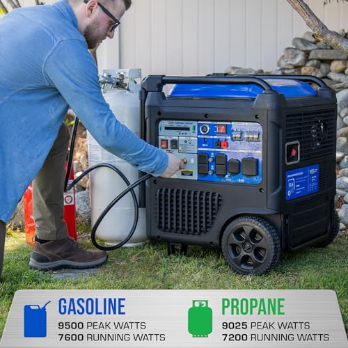 DuroMax XP9500iH 9,500-Watt 459cc Dual Fuel Digital Inverter Hybrid Portable Generator