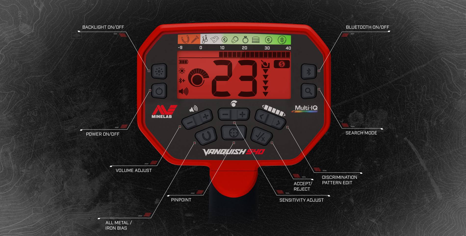 Minelab Vanquish 540 Metal Detector - Pro Pack