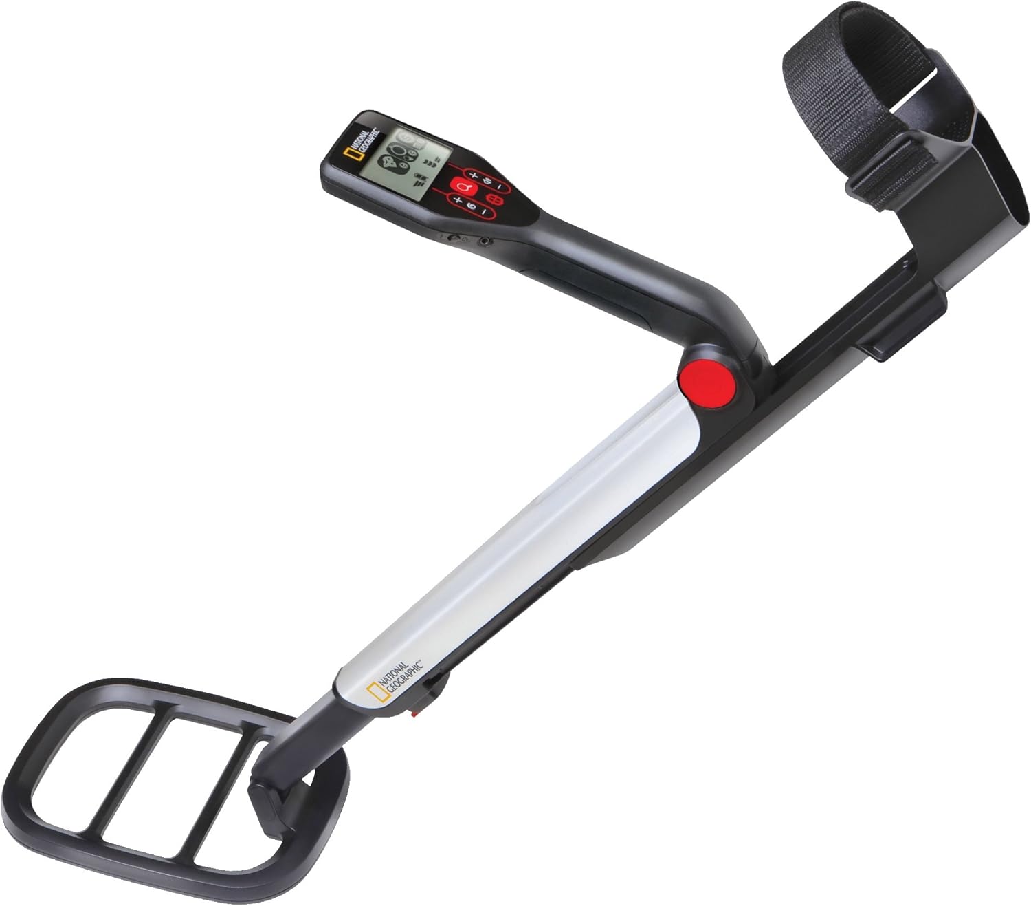 NATIONAL GEOGRAPHIC Junior Metal Detector – Adjustable Metal Detector for Kids with 7.5" Waterproof Dual Coil, Lightweight Design Great for Treasure Hunting Beginners, with 5 Replica Gold Doubloons Pack of 2