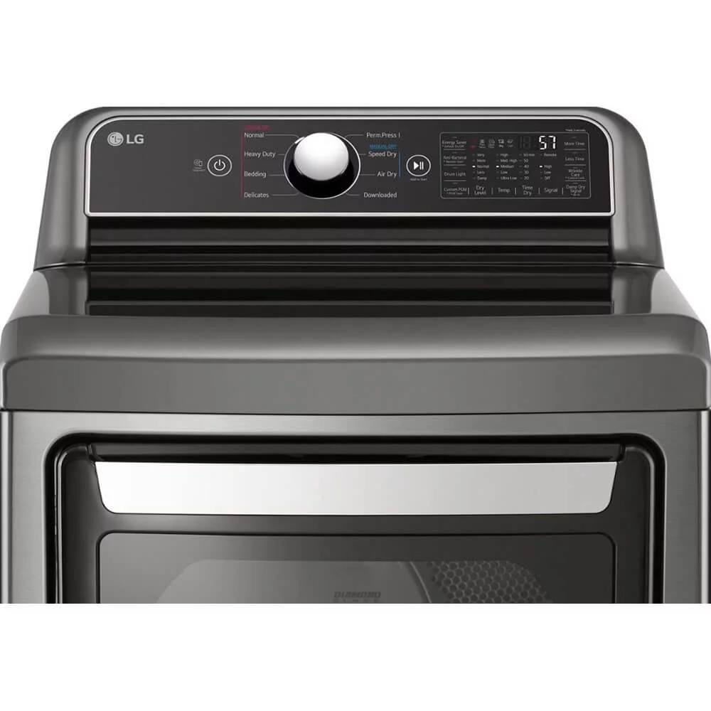 Lg Dlg7401 27" Wide 7.3 Cu. Ft. Energy Star Certified Gas Dryer - Graphite Steel
