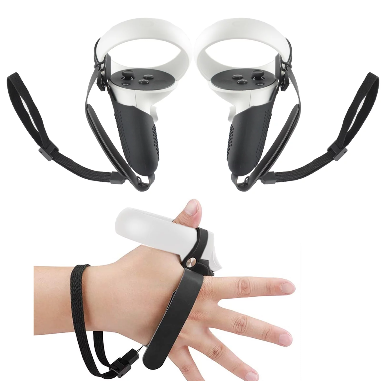 2022 Oculus Quest 2 All-In-One VR Headset, Touch Controllers, 128GB SSD, Glasses Compatible,3D Audio,Marxsol Bundle:Carrying Case, Earphone,10Ft Link Cable, Grip Cover,Knuckle & Hand Strap, Lens Cover