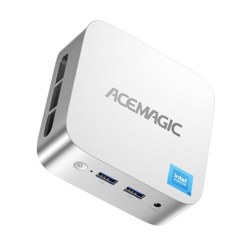 ACEMAGIC N150 Vista Mini PC V1, Twin Lake N150(Beat N100/N95, up to 3.6GHz), 16GB DDR4 RAM 512 SSD Mini Computers,11 Pro Desktop 4K Dual Display/HDMI/WiFi/BT/LAN for Home/Office
