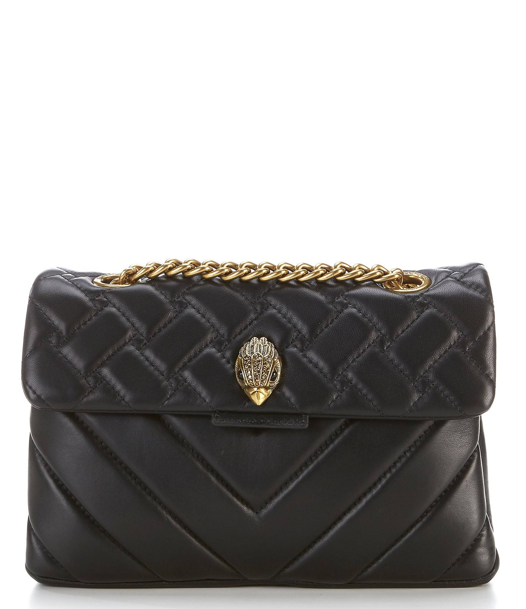 Kurt Geiger London Kensington Quilted Leather Shoulder Bag - Black